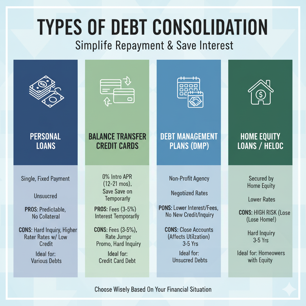 Types of Debt Consolidation