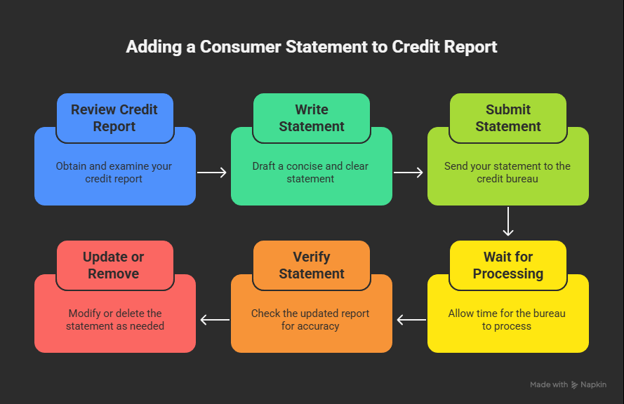 Step-by-Step: How to Add a Consumer Statement