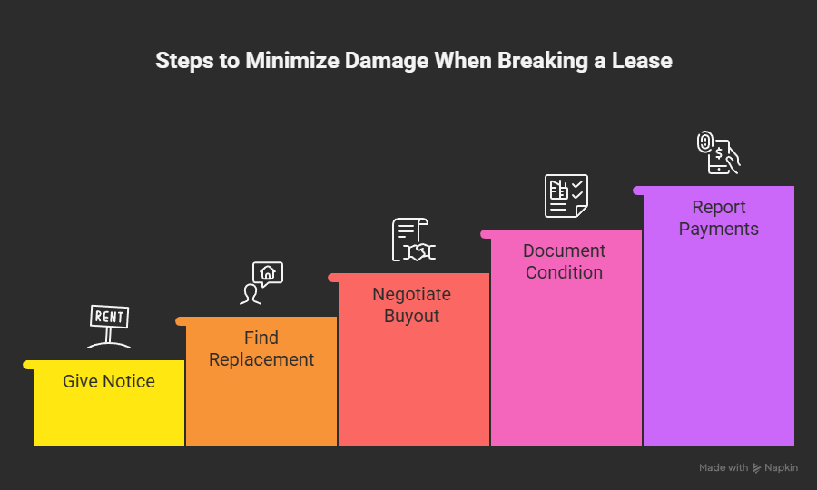 Steps to Minimize Damage When Breaking a Lease