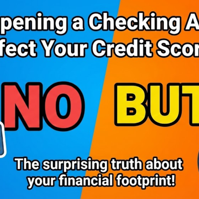 Does Opening a Checking Account Affect Your Credit Score?