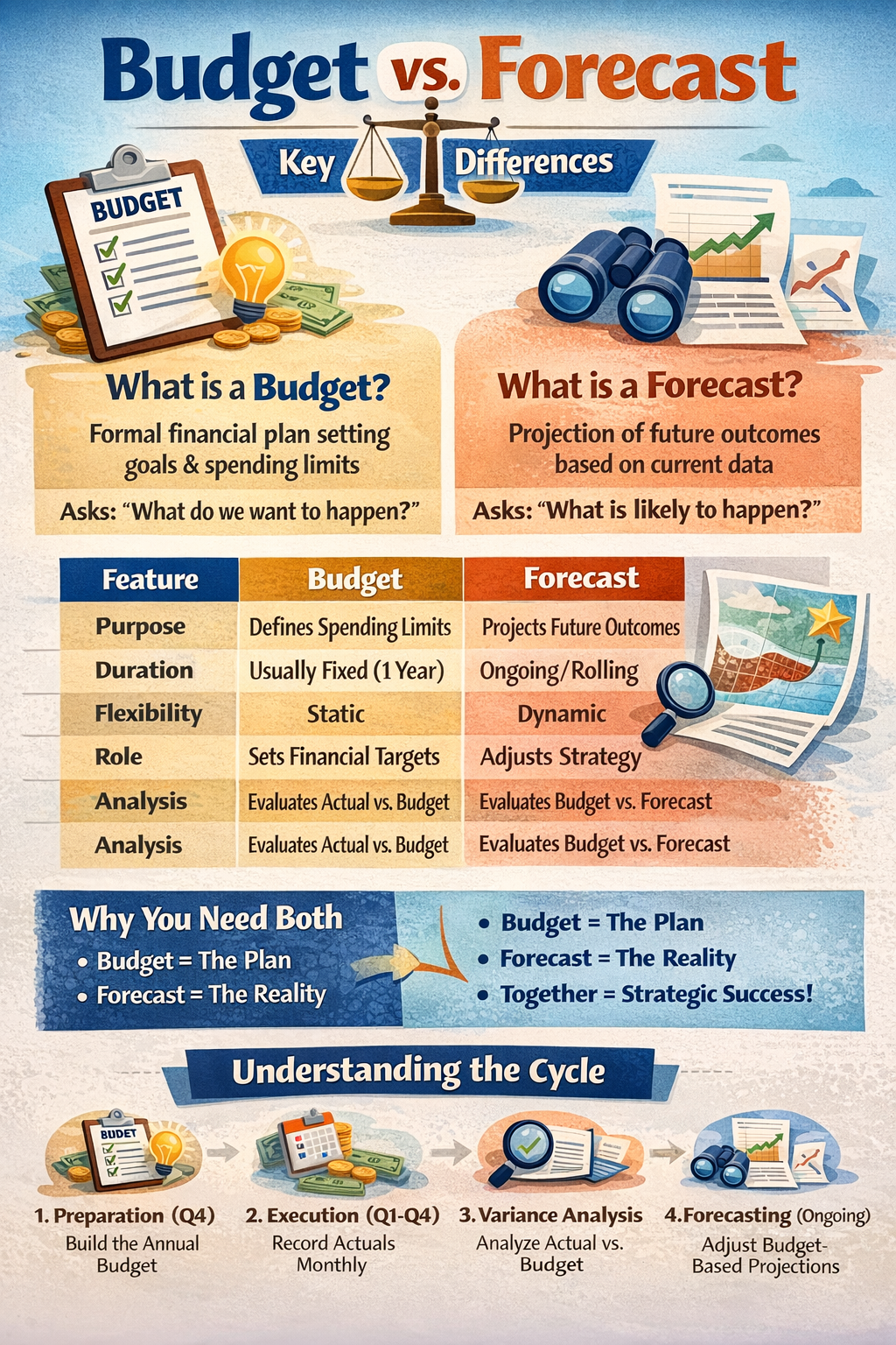 Budget vs. Forecast: Understanding the Critical Differences 