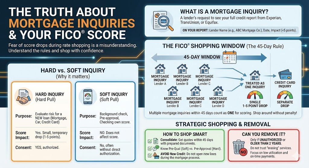 truth about mortgage inquiry and fico score