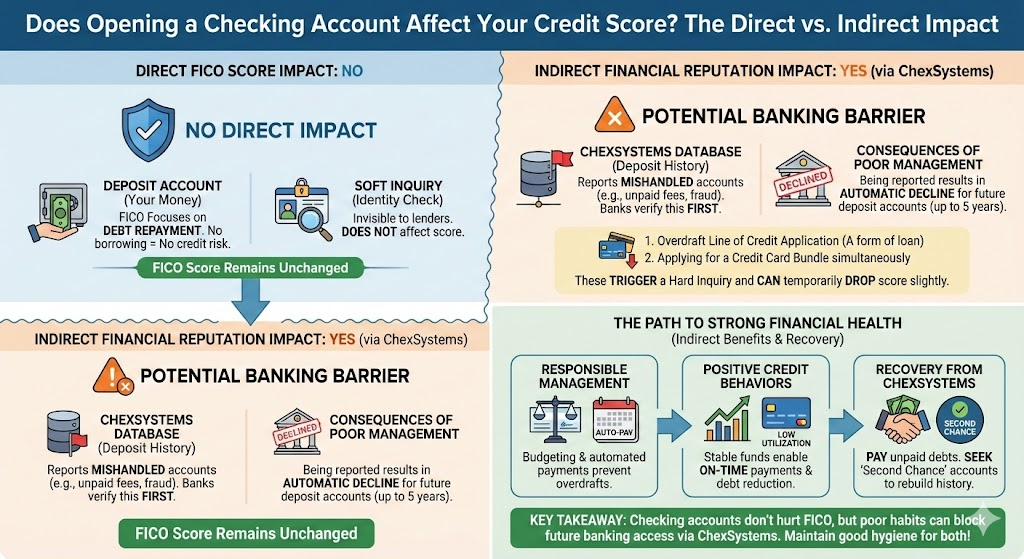 Does Opening a Checking Account Affect Your Credit Score?