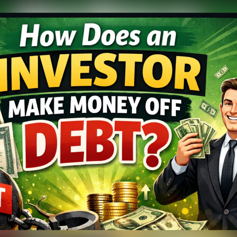 Which statement best describes how an investor makes money off debt?