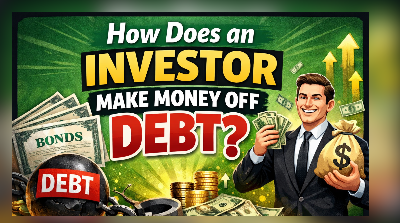 Which statement best describes how an investor makes money off debt?