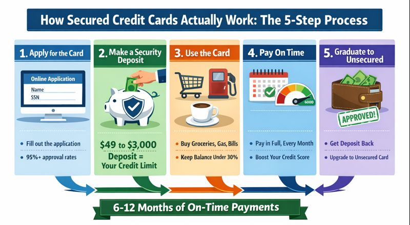 How Secured Credit Cards Actually Work: The 5-Step Process